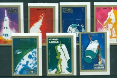 Ajman 1971 Mi#1014-1020B Apollo 16 Space Mission IMPERF
