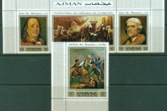 Ajman 1971 Mi#1028-1031 Philadelphia's Application for the World Exhibition 1876