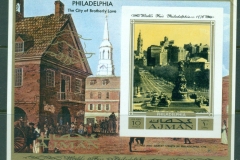 Ajman 1971 Mi#MS303B Philadelphia's Application for the World Exhibition 1876 MS IMPERF