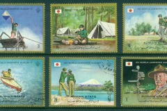 Ajman 1971 Mi#1047-1052 13th World Scout Jamboree Japan