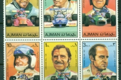 Ajman 1971 Mi#1061-1066 Famous Racing Drivers