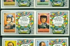 Ajman 1971 Mi#1061-1066 Famous Racing Drivers 6xDLMS