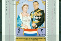 Ajman 1971 Mi#MS316 Queen Juliana & Prince Bernhard, Netherlands M