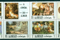 Ajman 1971 Mi#1099-1106 Animal paintings