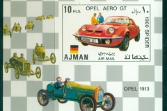 Ajman 1971 Mi#MS320B German Racing Cars MS IMPERF