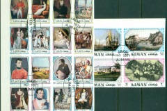 Ajman 1971 Mi#1148-1167 Paintings of Napoleon IMPERF
