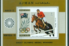 Ajman 1971 Mi#MS327A Summer Olympics Gold medallists MS