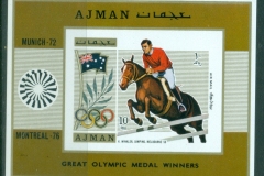 Ajman 1971 Mi#MS327B Summer Olympics Gold medallists MS IMPERF