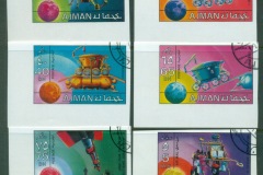 Ajman 1971 Mi#1216-1221 Space Research IMPERF