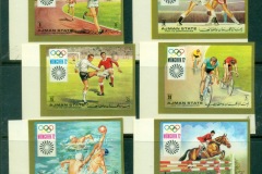 Ajman 1971 Mi#1223-1228B Summer Olympics Munich IMPER