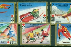 Ajman 1971 Mi#1230-1235 Winter Olympics Sapporo