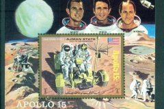 Ajman 1971 Mi#MS319 Apollo 15 Space Mission IMPERF MS