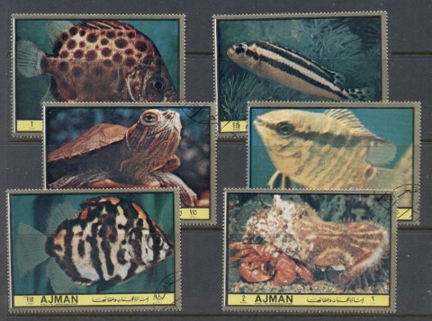 Ajman 1972 Mi#1958-1963 Tropical Fish (IV)