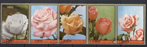 Ajman 1972 Mi#2089-2093 First Prize Roses