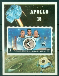 Ajman 1972 Mi#MS345 Apollo 15, Future Space Projects MS