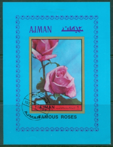 Ajman 1972 Mi#MS381B Flowers, Famous Roses MS IMPERF