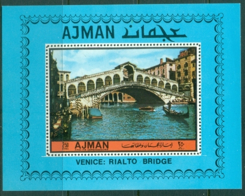 Ajman 1972 Mi#MS392A Venice & Pompeii MS