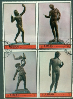 Ajman 1972 Mi#1866-1869 Bronze Sculptures