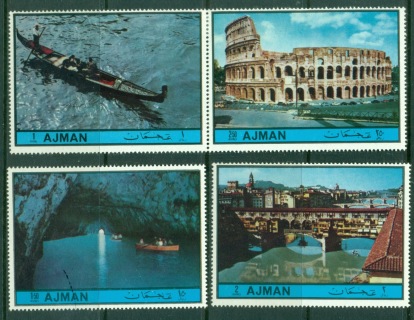 Ajman 1972 Mi#1902-1905 Famous Sights of Italy