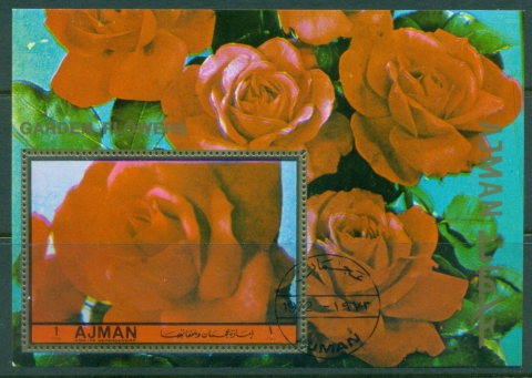 Ajman 1972 Mi#MS424A Flowers, Garden Flowers MS