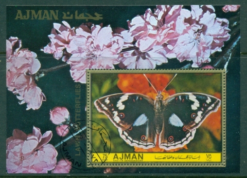Ajman 1972 Mi#MS432A Lawn Butterflies MS