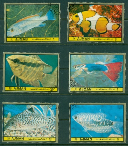 Ajman 1972 Mi#1964-1969 Tropical Fish