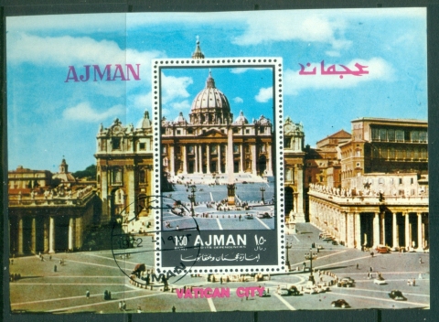 Ajman 1972 Mi#MS451A Sights of Italy MS