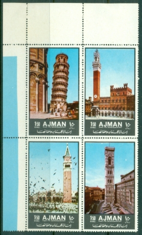 Ajman 1972 Mi#2074-2077 Sights of Italy