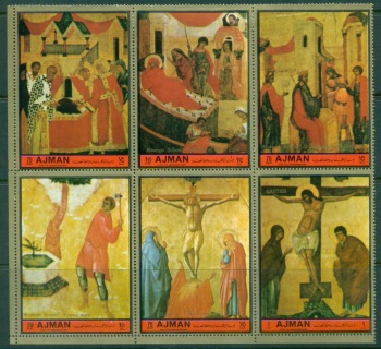 Ajman 1972 Mi#2106-2111 Easter Russian Icons