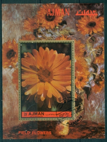Ajman 1972 Mi#MS467A Flowers, Field Flowers MS