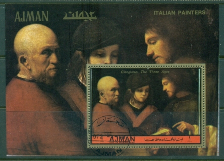 Ajman 1972 Mi#MS472A Italian paintings MS