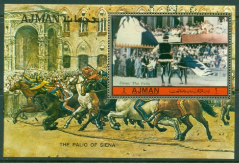 Ajman 1972 Mi#MS480A The Palio of Sienna MS