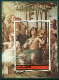 Ajman 1972 Mi#MS481A Paintings by Raphael MS