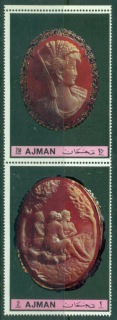 Ajman 1972 Mi#2255-2256 Cameos