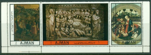 Ajman 1972 Mi#2407-2409 European Art