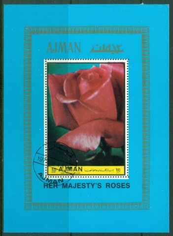 Ajman 1972 Mi#MS503A Flowers, Her majesty's Roses MS