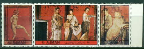 Ajman 1972 Mi#2439-2441 Pompeian Art