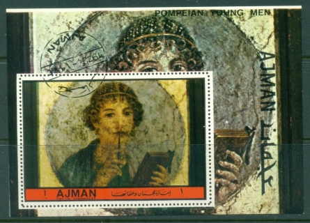 Ajman 1972 Mi#MS508A Young Men in Pompeian Art MS