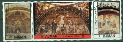 Ajman 1972 Mi#2445-2447 Easter Paintings CTO