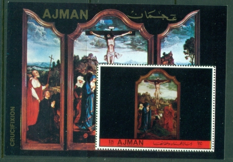 Ajman 1972 Mi#MS516A Paintings of the Crucifixion MS