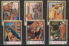 Ajman 1972 Mi#1336-1343 Ludwig van Beethoven, german Composer sheet