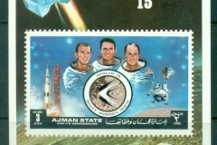 Ajman 1972 Mi#MS345 Apollo 15, Future Space Projects MS