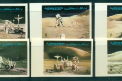 Ajman 1972 Mi#1267-1272B Apollo 15, Exploration of the Moon\'s Surface IMPERF