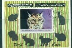 Ajman 1972 Mi#MS360 Predatory Cats MS