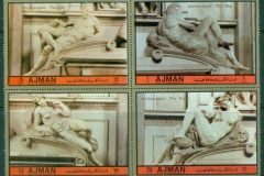 Ajman 1972 Mi#1682-1685 Michaelangelo Sculptures