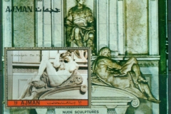 Ajman 1972 Mi#MS384A Michaelangelo Sculptures MS