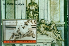 Ajman 1972 Mi#MS384B Michaelangelo Sculptures MS IMPERF
