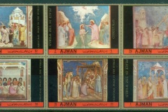 Ajman 1972 Mi#1693-1698 Scenes from the Life of Christ by Giotto