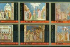 Ajman 1972 Mi#1693-1698B Scenes from the Life of Christ by Giotto IMPERF