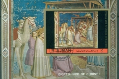 Ajman 1972 Mi#MS387B Scenes from the Life of Christ by Giotto MS IMPERF